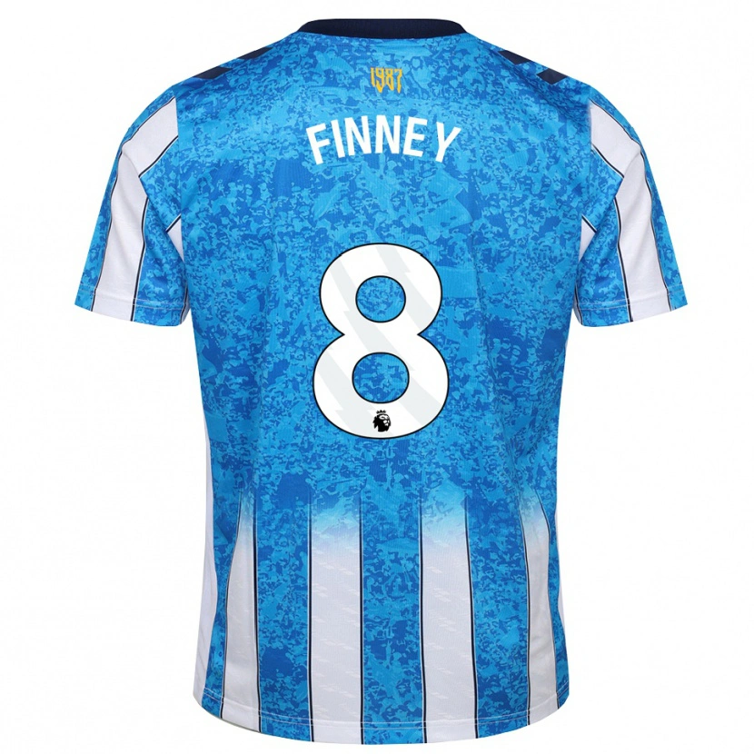 Danxen Homem Camisola Charlie Finney #8 Branco Azul Laranja Principal 2026/27 Camisa