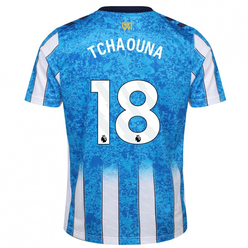 Danxen Homem Camisola Loum Tchaouna #18 Branco Azul Laranja Principal 2026/27 Camisa
