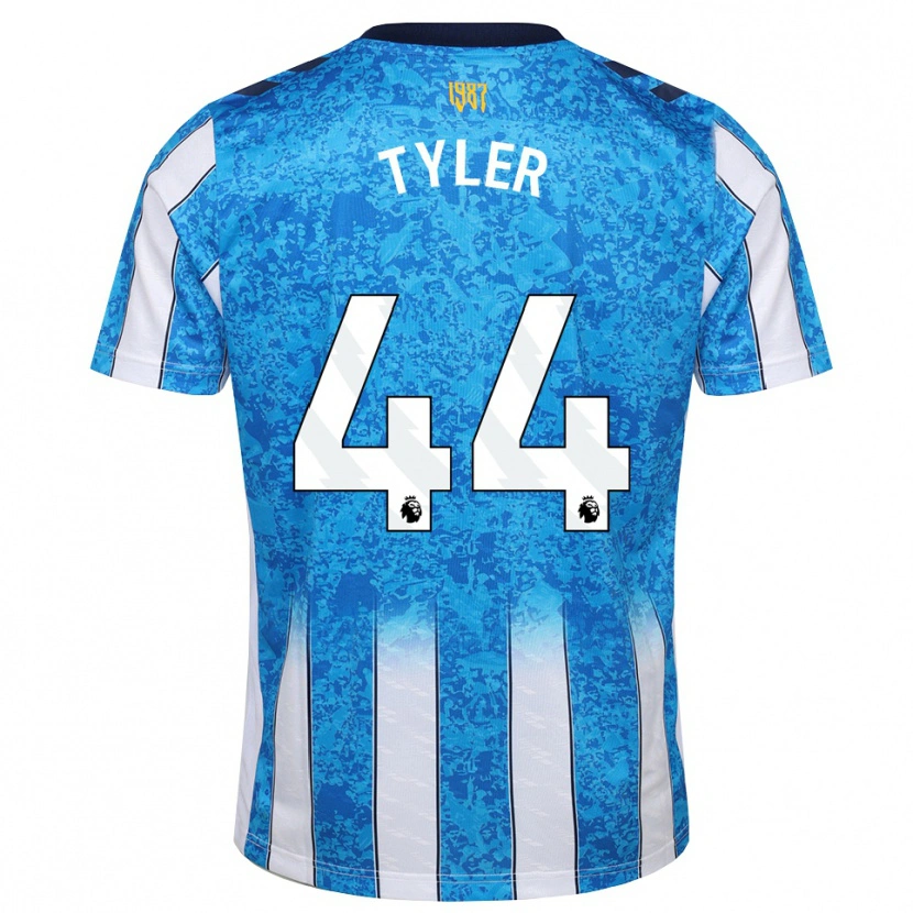 Danxen Homem Camisola Cian Tyler #44 Branco Azul Laranja Principal 2026/27 Camisa
