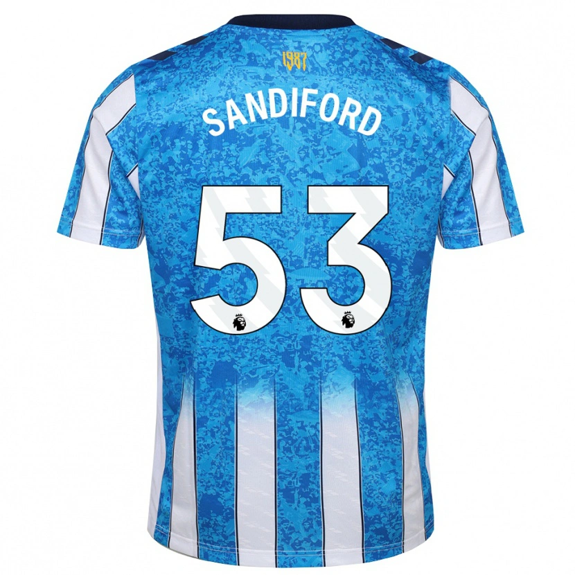 Danxen Homem Camisola Greg Sandiford #53 Branco Azul Laranja Principal 2026/27 Camisa
