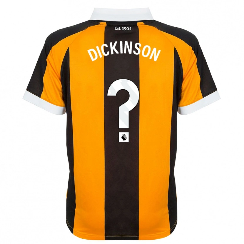 Danxen Homem Camisola George Dickinson #0 Laranja Preto Branco Principal 2026/27 Camisa