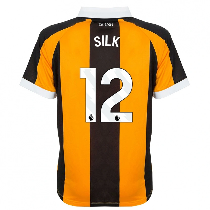 Danxen Homem Camisola Reuben Silk #12 Laranja Preto Branco Principal 2026/27 Camisa