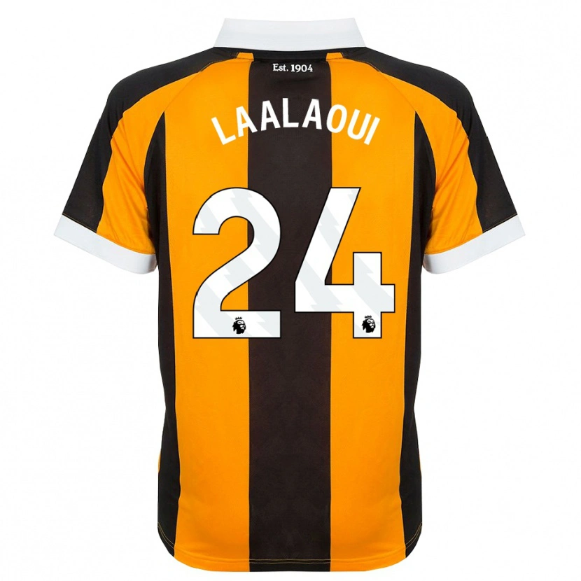 Danxen Homem Camisola Reda Laalaoui #24 Laranja Preto Branco Principal 2026/27 Camisa