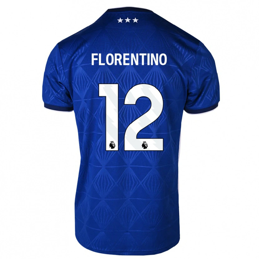 Danxen Homem Camisola Florentino Ibrain Morris Luís #12 Azul Médio Branco Vermelho Principal 2026/27 Camisa