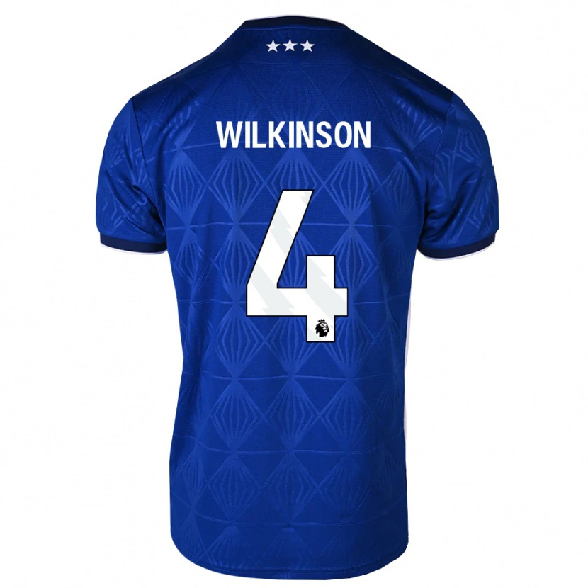 Danxen Homem Camisola Oliver Wilkinson #4 Azul Médio Branco Vermelho Principal 2026/27 Camisa