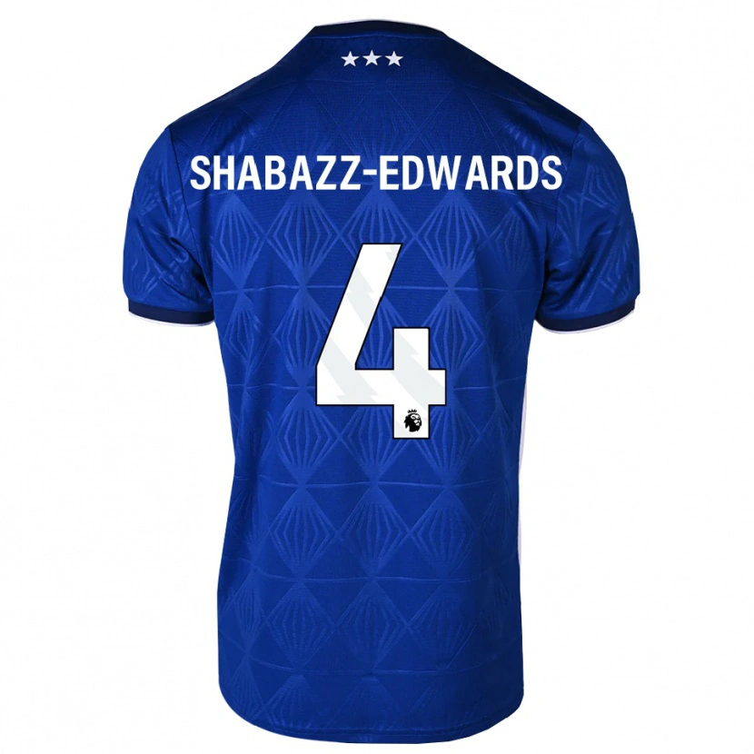 Danxen Homem Camisola Walker Shabazz-Edwards #4 Azul Médio Branco Vermelho Principal 2026/27 Camisa