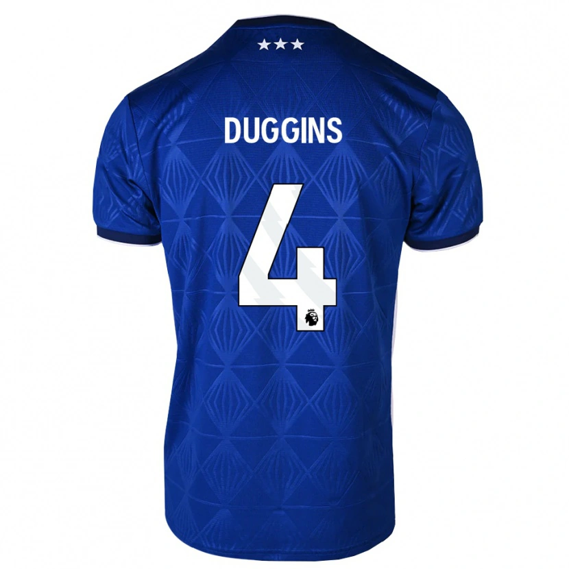 Danxen Homem Camisola Harvey Duggins #4 Azul Médio Branco Vermelho Principal 2026/27 Camisa