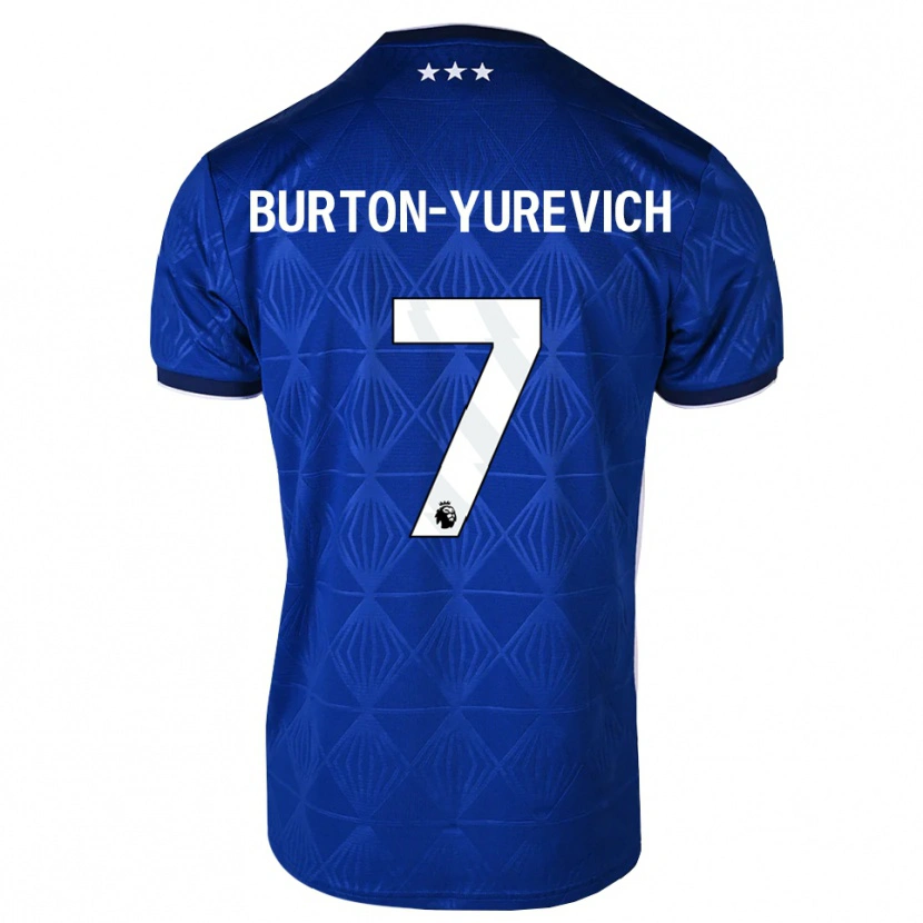 Danxen Homem Camisola Roman Burton-Yurevich #7 Azul Médio Branco Vermelho Principal 2026/27 Camisa
