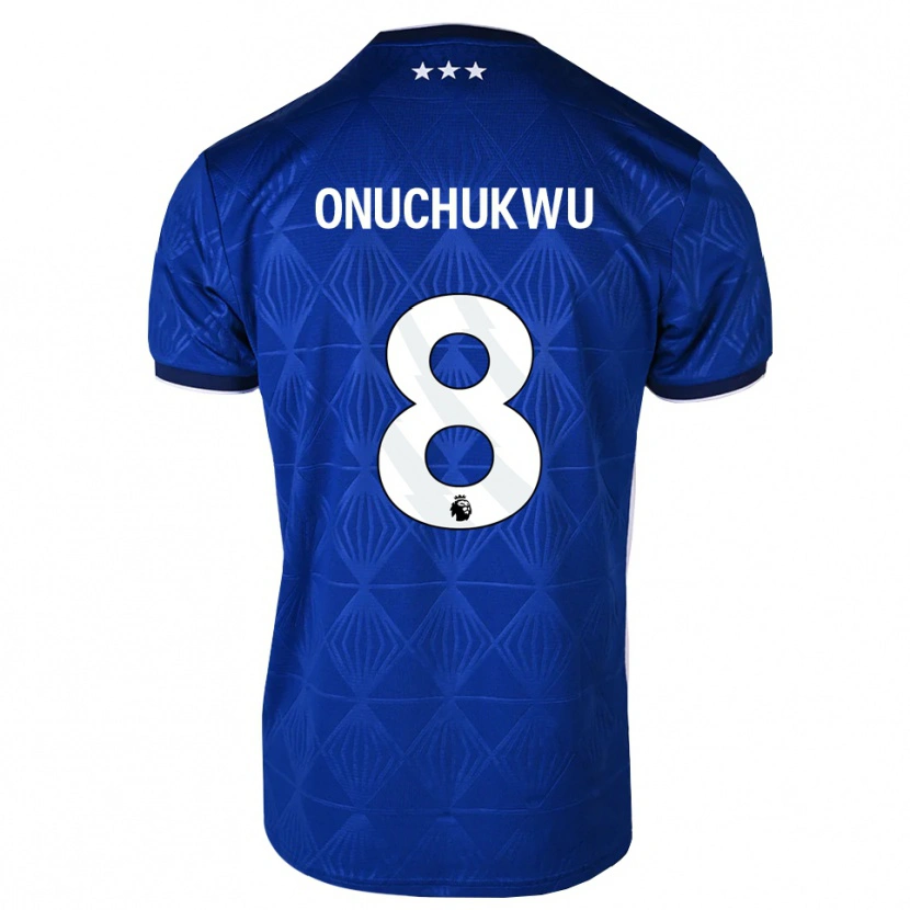 Danxen Homem Camisola Abube Onuchukwu #8 Azul Médio Branco Vermelho Principal 2026/27 Camisa