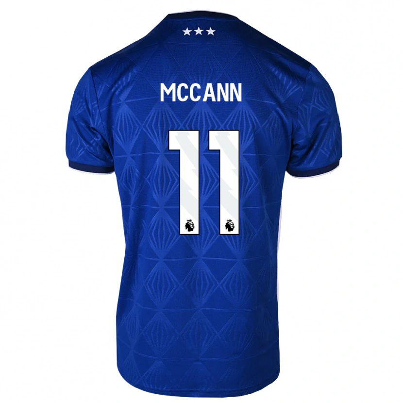 Danxen Homem Camisola Darragh Mccann #11 Azul Médio Branco Vermelho Principal 2026/27 Camisa