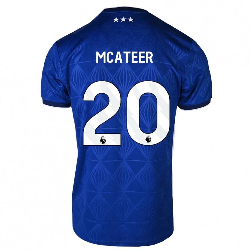 Danxen Homem Camisola Kasey Mcateer #20 Azul Médio Branco Vermelho Principal 2026/27 Camisa