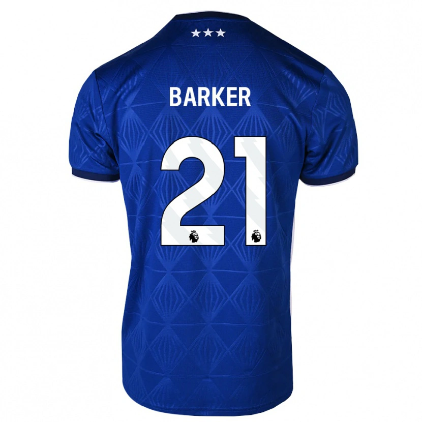 Danxen Homem Camisola Maisy Barker #21 Azul Médio Branco Vermelho Principal 2026/27 Camisa