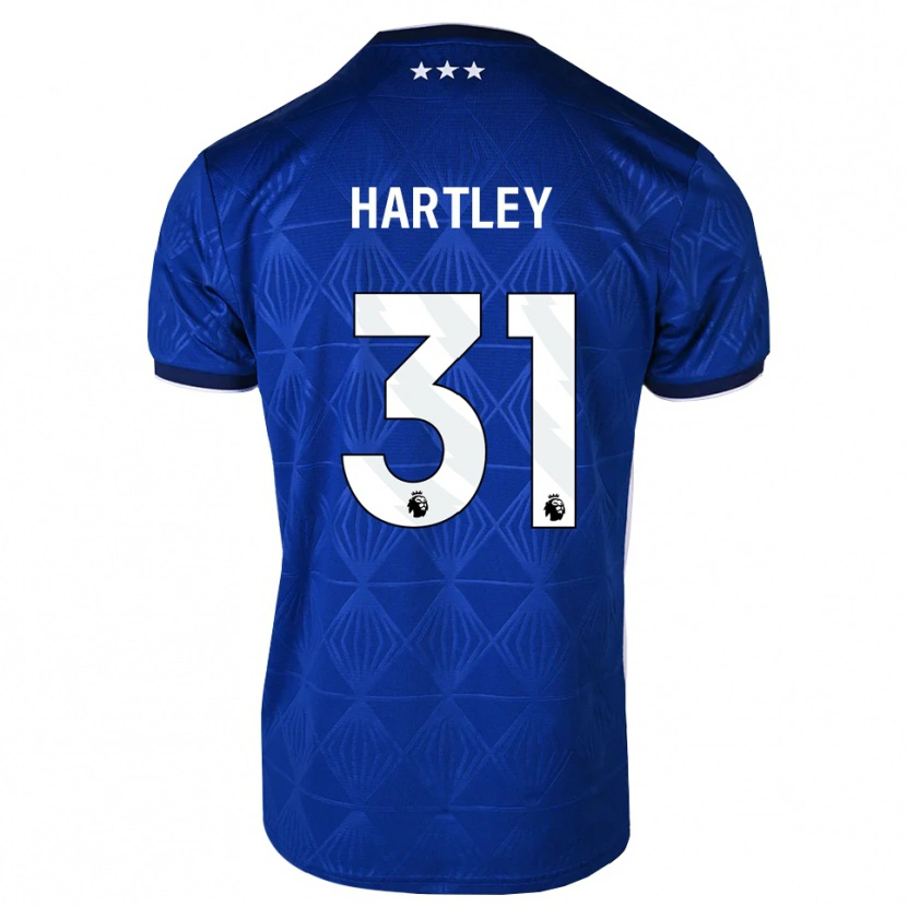 Danxen Homem Camisola Laura Hartley #31 Azul Médio Branco Vermelho Principal 2026/27 Camisa