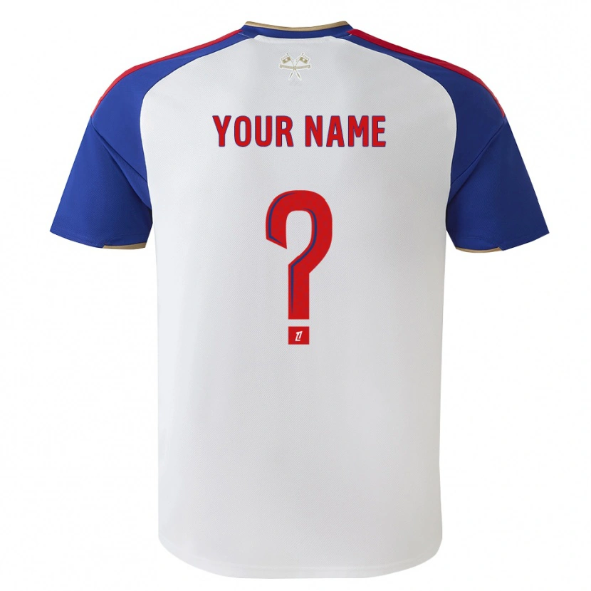 Danxen Homem Camisola Seu Nome #0 Azul Real Vermelho Branco Principal 2026/27 Camisa