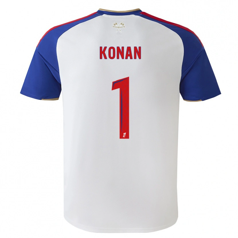 Danxen Homem Camisola Yvann Konan #1 Azul Real Vermelho Branco Principal 2026/27 Camisa
