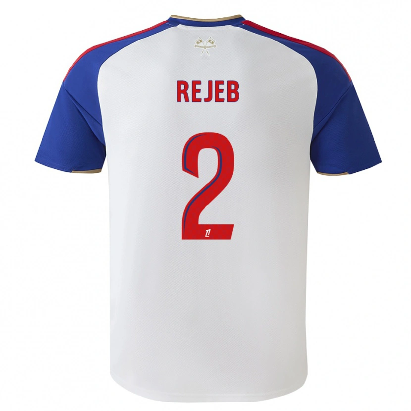 Danxen Homem Camisola Jibril Rejeb #2 Azul Real Vermelho Branco Principal 2026/27 Camisa