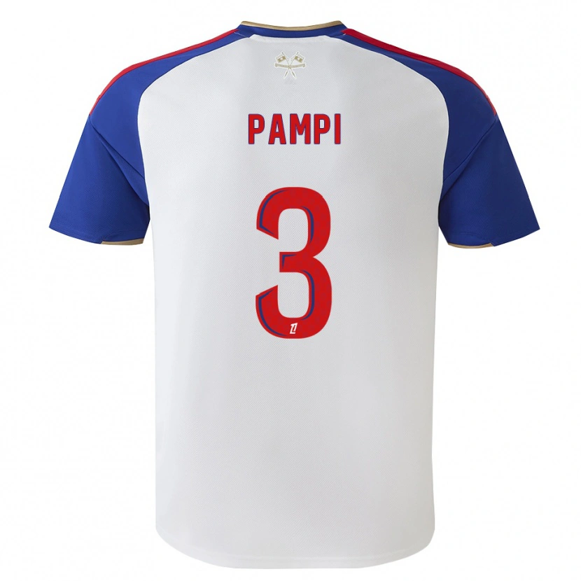 Danxen Homem Camisola Emanuel Pampi #3 Azul Real Vermelho Branco Principal 2026/27 Camisa