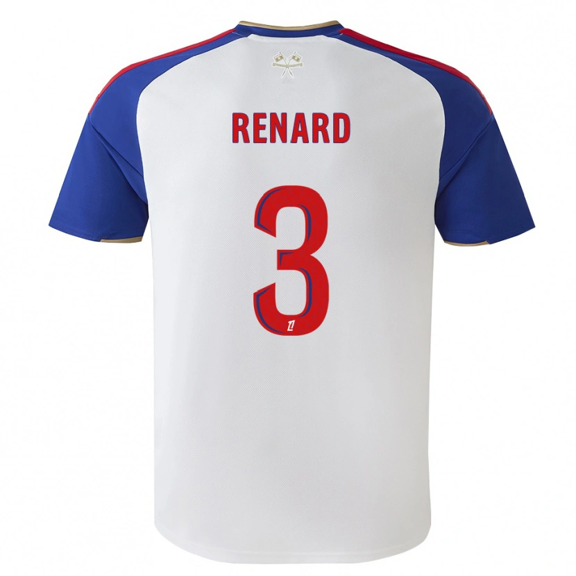 Danxen Homem Camisola Wendie Renard #3 Azul Real Vermelho Branco Principal 2026/27 Camisa