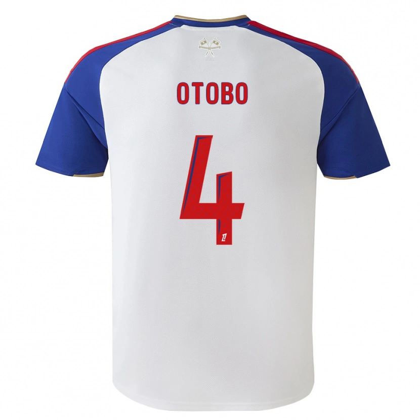 Danxen Homem Camisola Melvyn Otobo #4 Azul Real Vermelho Branco Principal 2026/27 Camisa