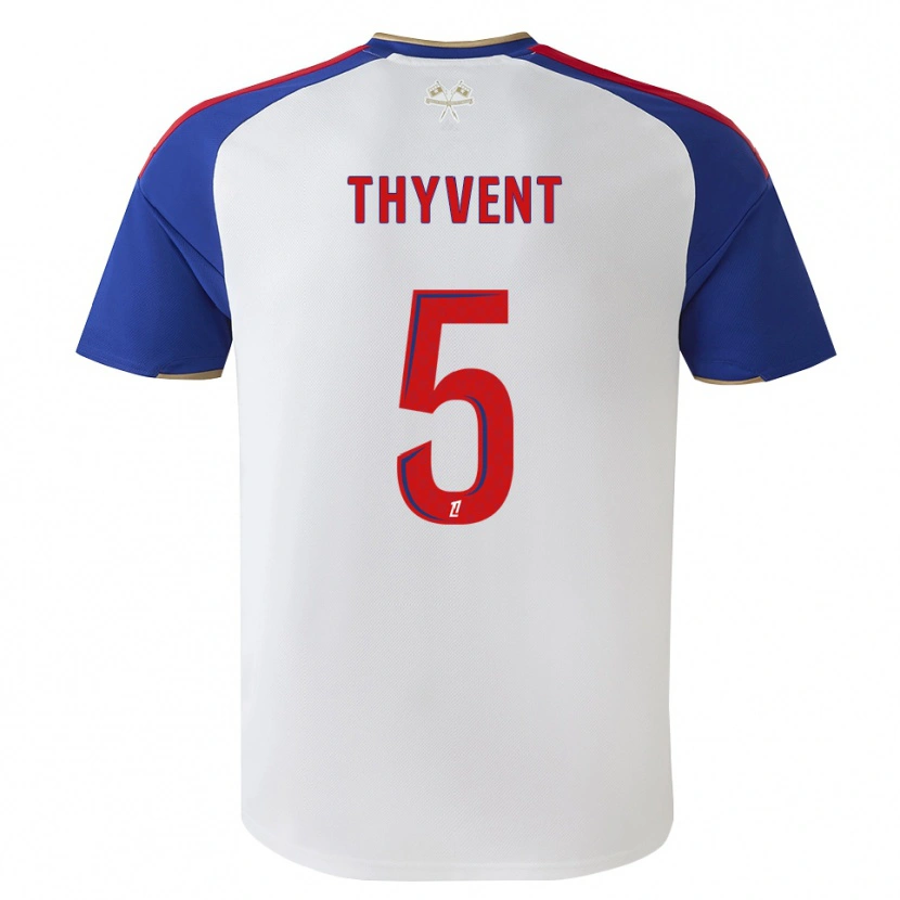 Danxen Homem Camisola Estéban Thyvent #5 Azul Real Vermelho Branco Principal 2026/27 Camisa
