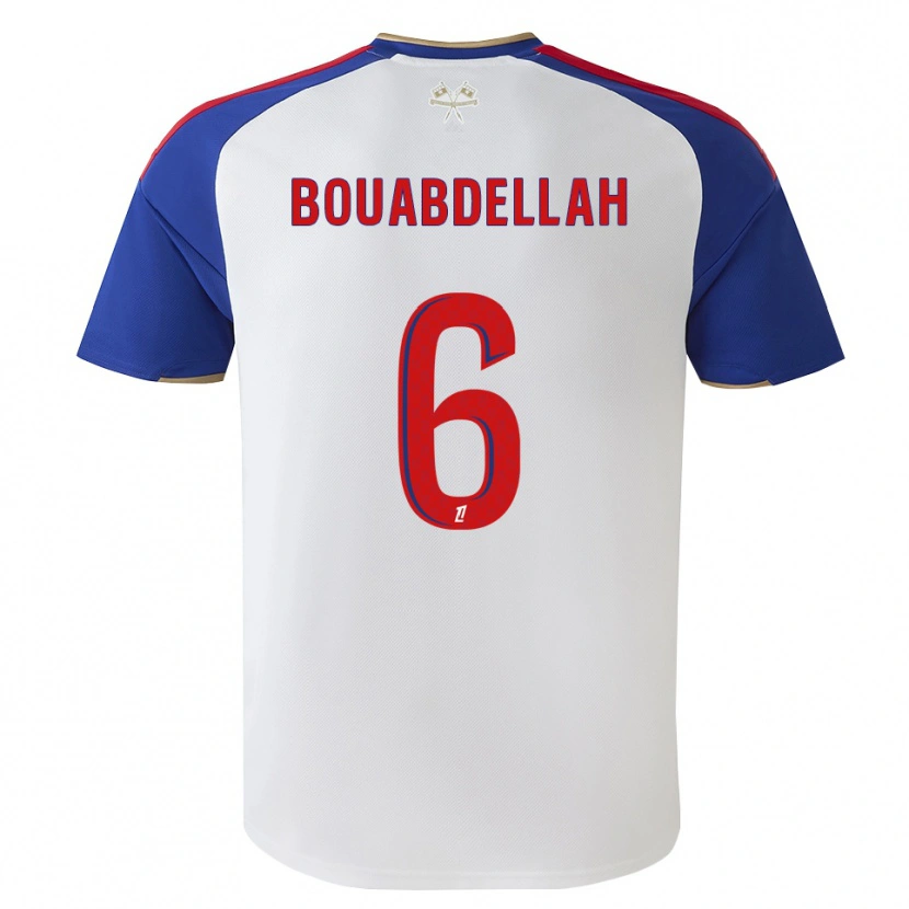 Danxen Homem Camisola Jalis Bouabdellah #6 Azul Real Vermelho Branco Principal 2026/27 Camisa