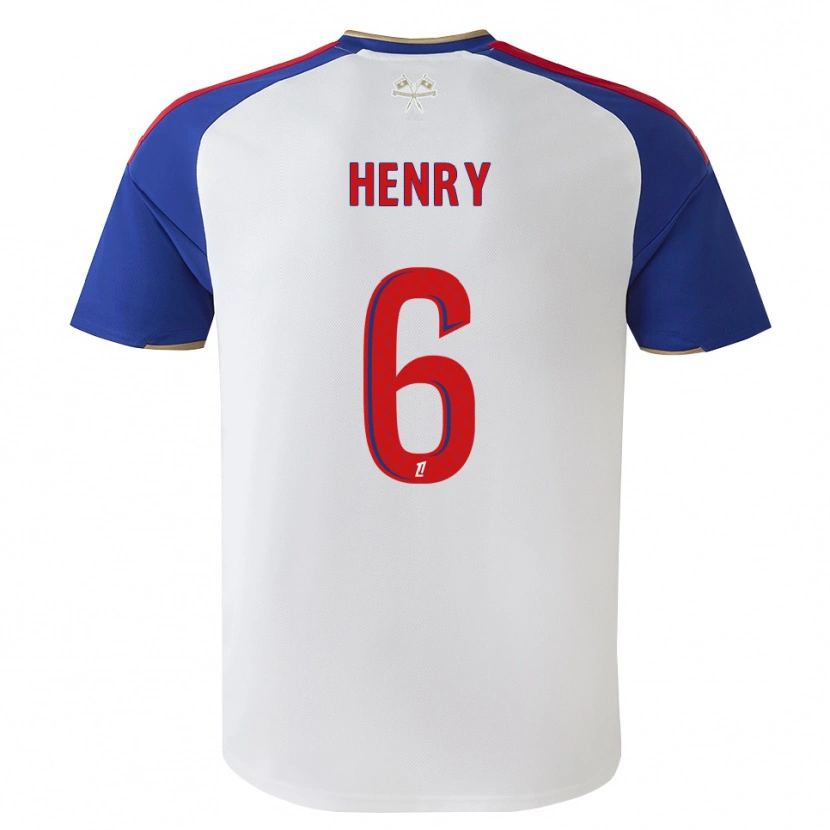Danxen Homem Camisola Amandine Henry #6 Azul Real Vermelho Branco Principal 2026/27 Camisa