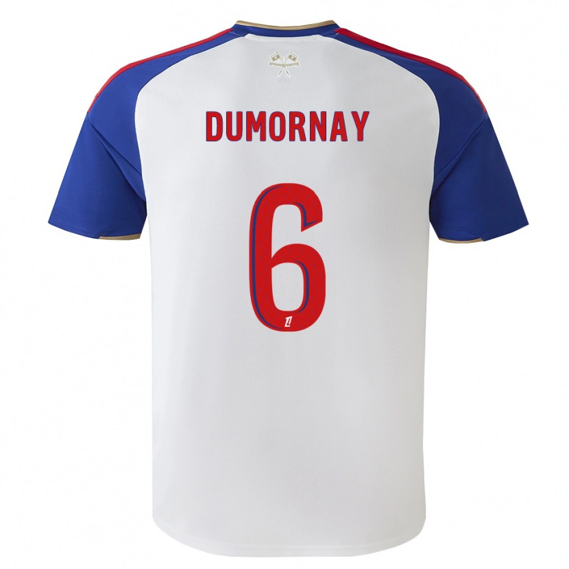 Danxen Homem Camisola Melchie Dumornay #6 Azul Real Vermelho Branco Principal 2026/27 Camisa