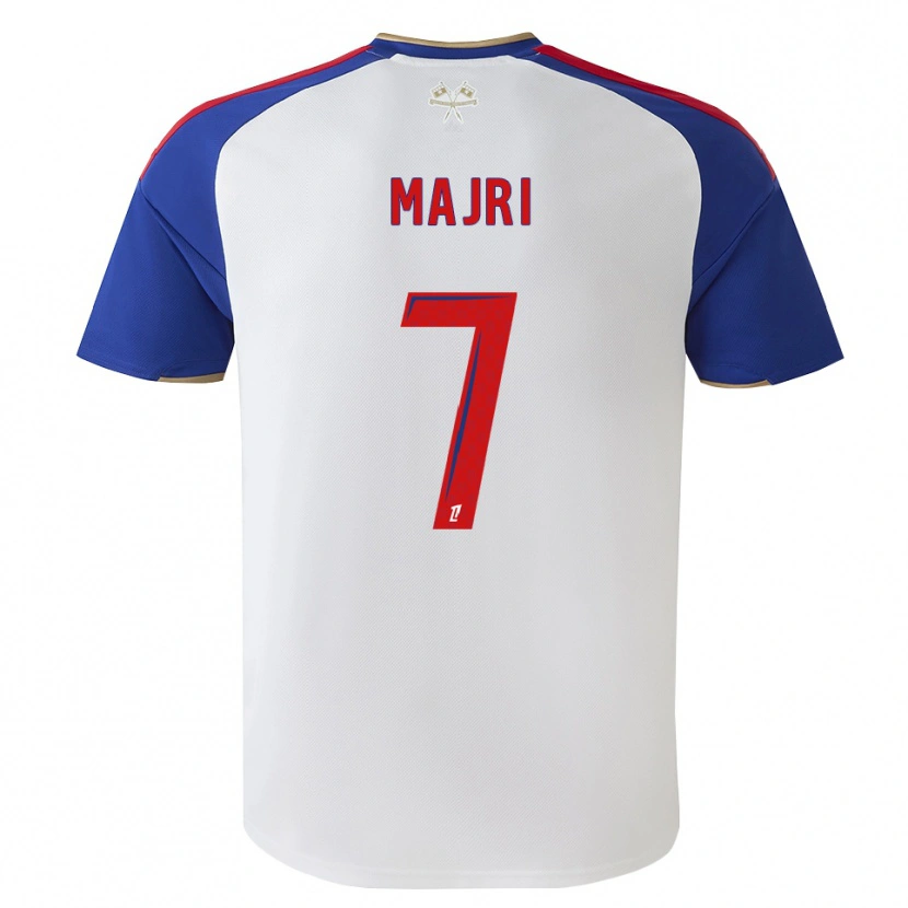 Danxen Homem Camisola Amel Majri #7 Azul Real Vermelho Branco Principal 2026/27 Camisa