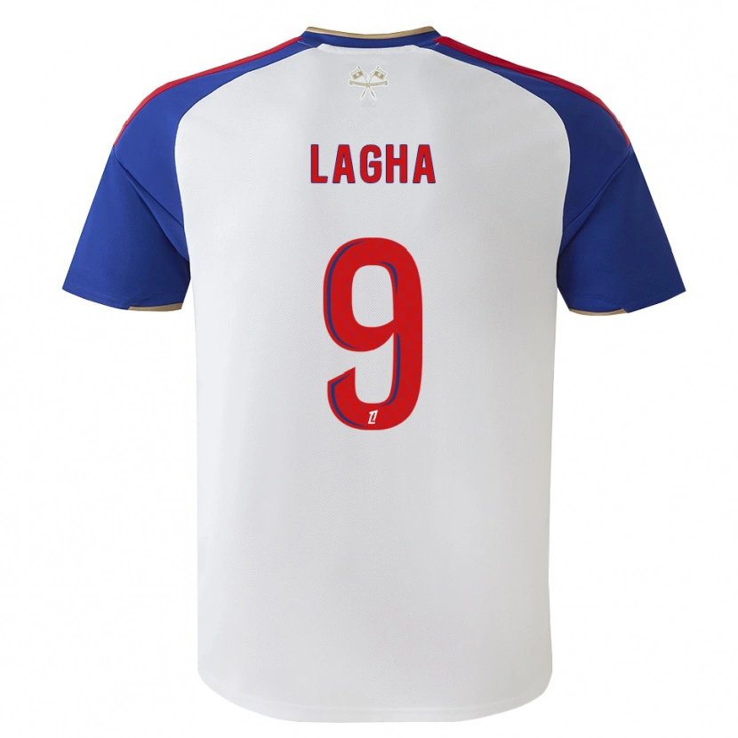 Danxen Homem Camisola Yannis Lagha #9 Azul Real Vermelho Branco Principal 2026/27 Camisa