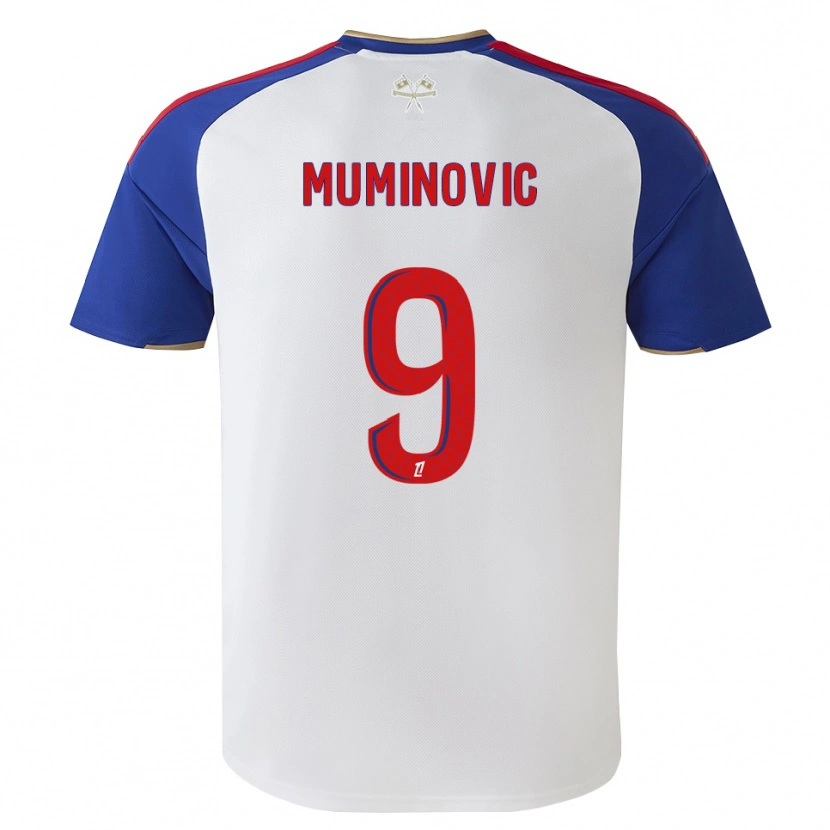 Danxen Homem Camisola Ajdin Muminovic #9 Azul Real Vermelho Branco Principal 2026/27 Camisa