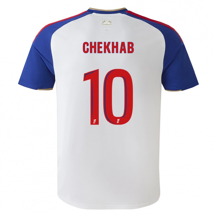 Danxen Homem Camisola Hedi Chekhab #10 Azul Real Vermelho Branco Principal 2026/27 Camisa