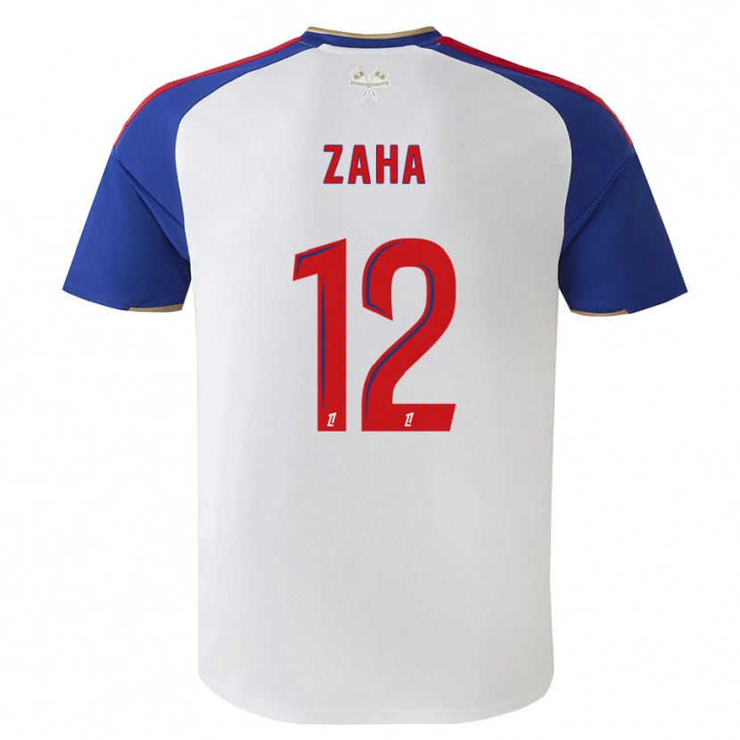 Danxen Homem Camisola Wilfried Zaha #12 Azul Real Vermelho Branco Principal 2026/27 Camisa