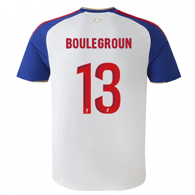 Danxen Homem Camisola Hocine Boulegroun #13 Azul Real Vermelho Branco Principal 2026/27 Camisa