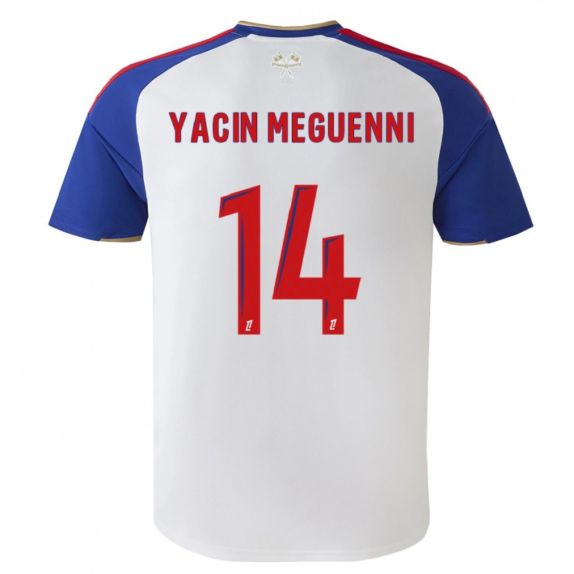 Danxen Homem Camisola Mohamed Yacin Meguenni #14 Azul Real Vermelho Branco Principal 2026/27 Camisa