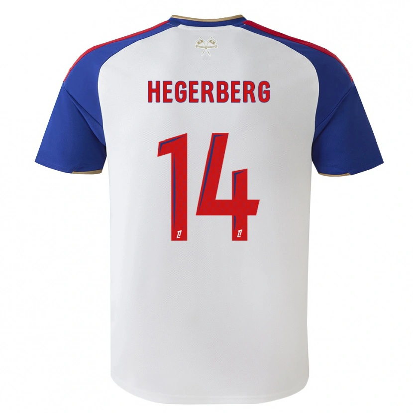 Danxen Homem Camisola Ada Hegerberg #14 Azul Real Vermelho Branco Principal 2026/27 Camisa