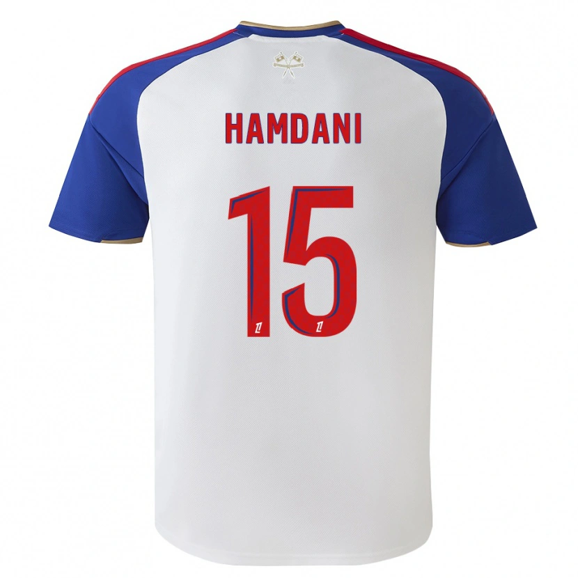 Danxen Homem Camisola Adil Hamdani #15 Azul Real Vermelho Branco Principal 2026/27 Camisa