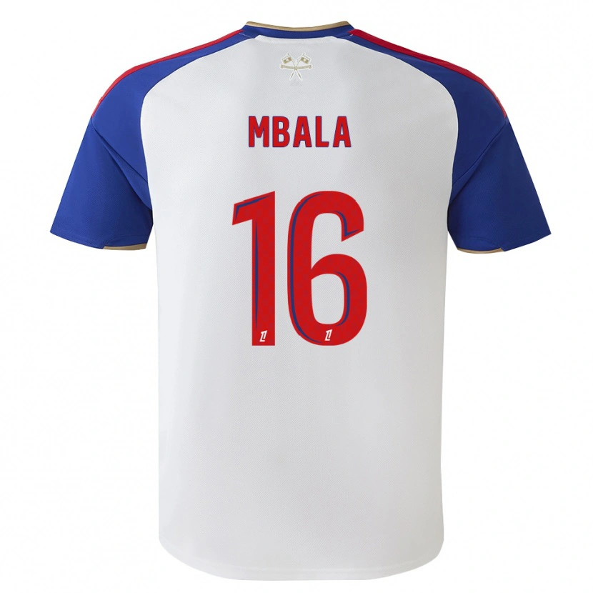 Danxen Homem Camisola Joël Mbala #16 Azul Real Vermelho Branco Principal 2026/27 Camisa