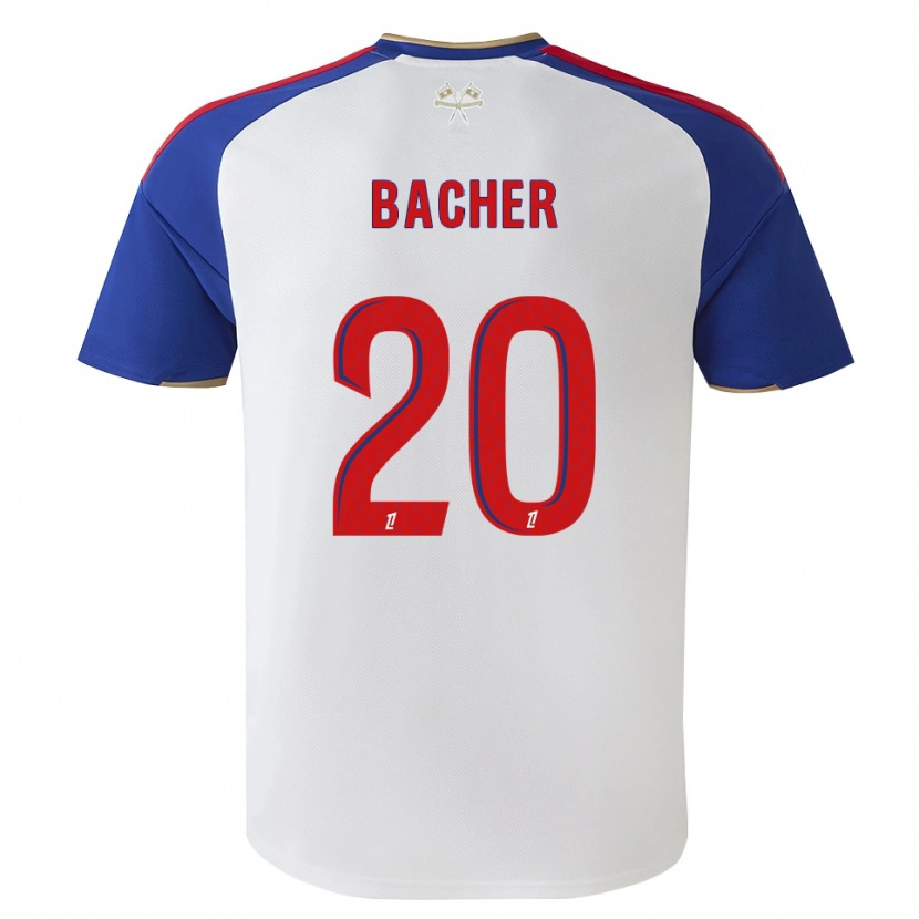 Danxen Homem Camisola Felix Bacher #20 Azul Real Vermelho Branco Principal 2026/27 Camisa