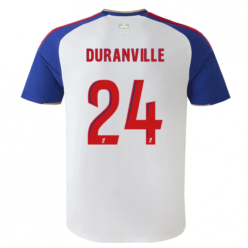 Danxen Homem Camisola Julien Duranville #24 Azul Real Vermelho Branco Principal 2026/27 Camisa