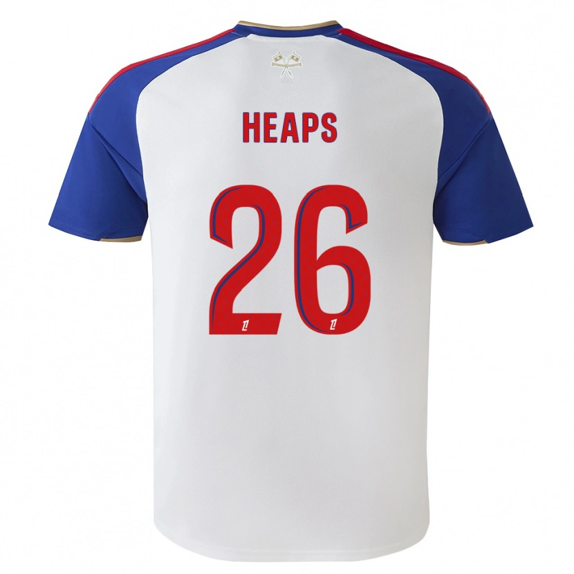 Danxen Homem Camisola Lindsey Heaps #26 Azul Real Vermelho Branco Principal 2026/27 Camisa