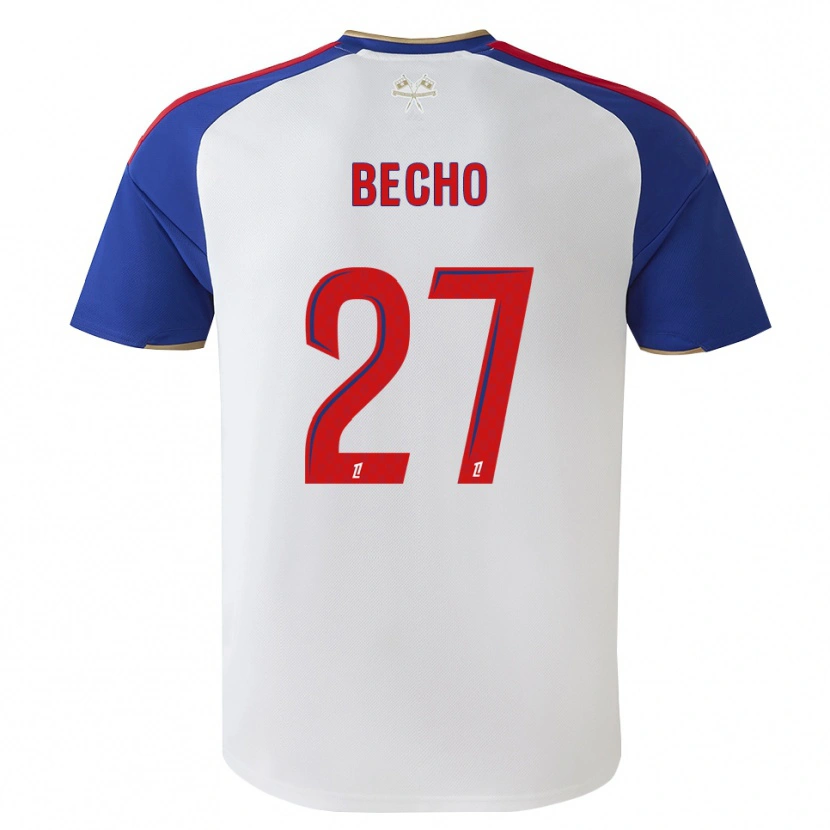 Danxen Homem Camisola Vicki Bècho #27 Azul Real Vermelho Branco Principal 2026/27 Camisa