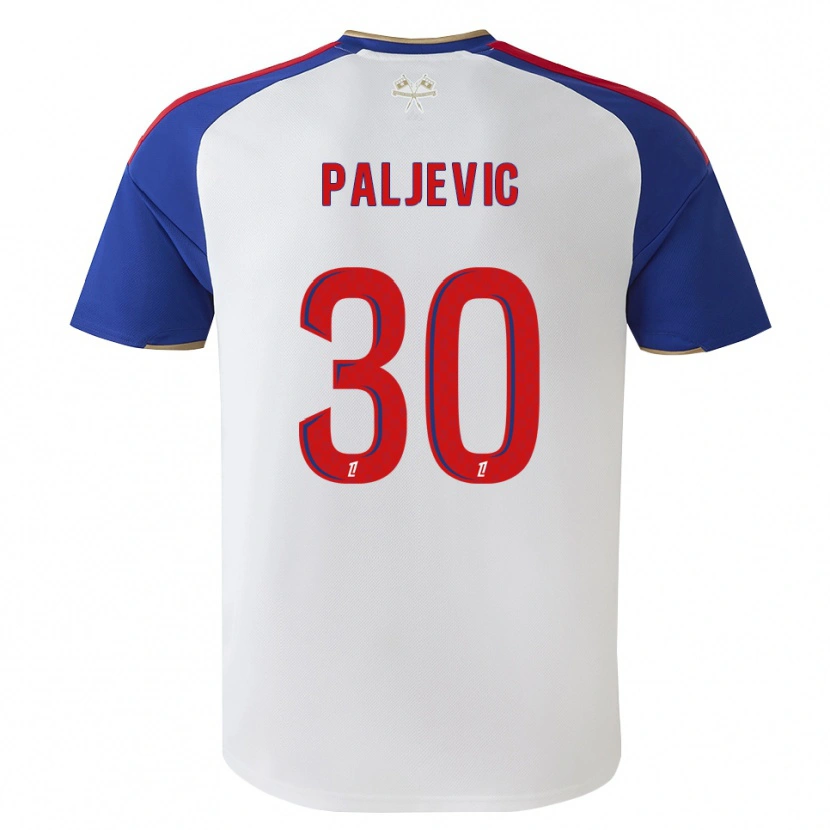 Danxen Homem Camisola Alyssia Paljevic #30 Azul Real Vermelho Branco Principal 2026/27 Camisa