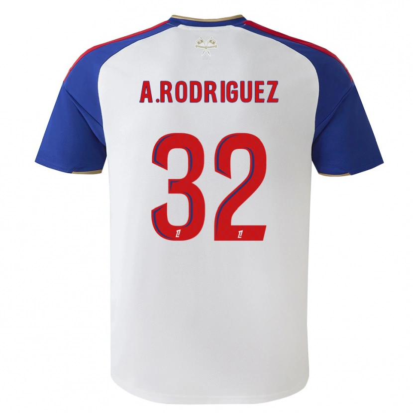 Danxen Homem Camisola Alejandro Gomes Rodríguez #32 Azul Real Vermelho Branco Principal 2026/27 Camisa
