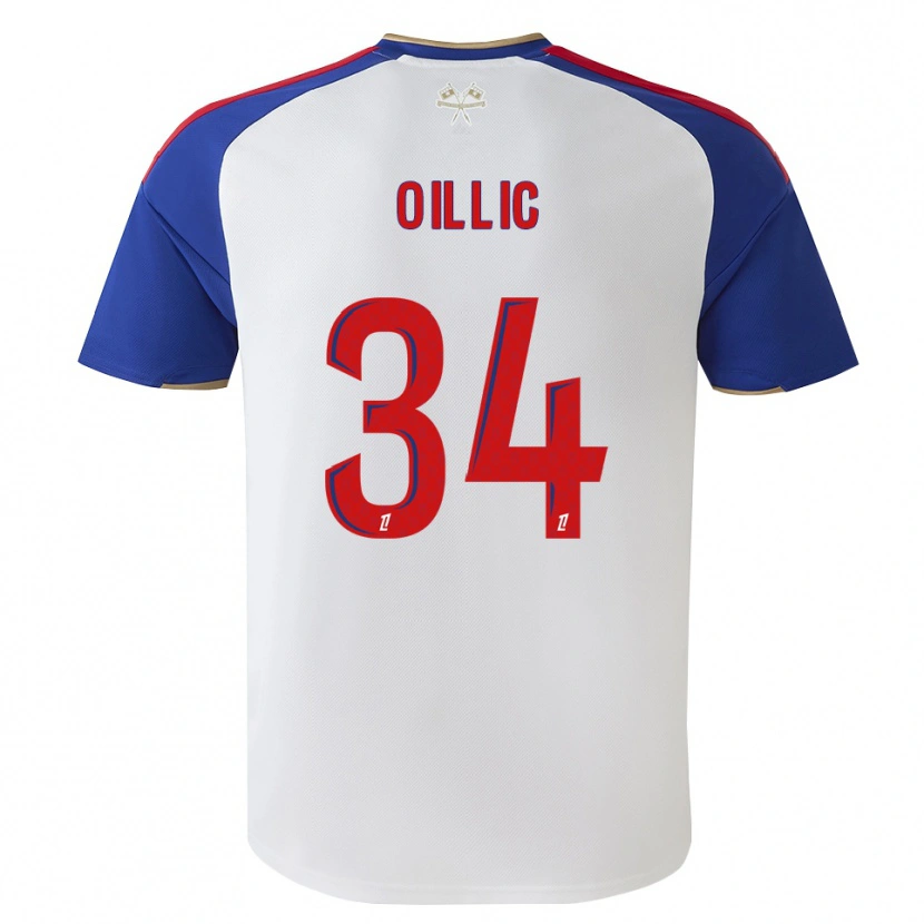 Danxen Homem Camisola Laureen Oillic #34 Azul Real Vermelho Branco Principal 2026/27 Camisa