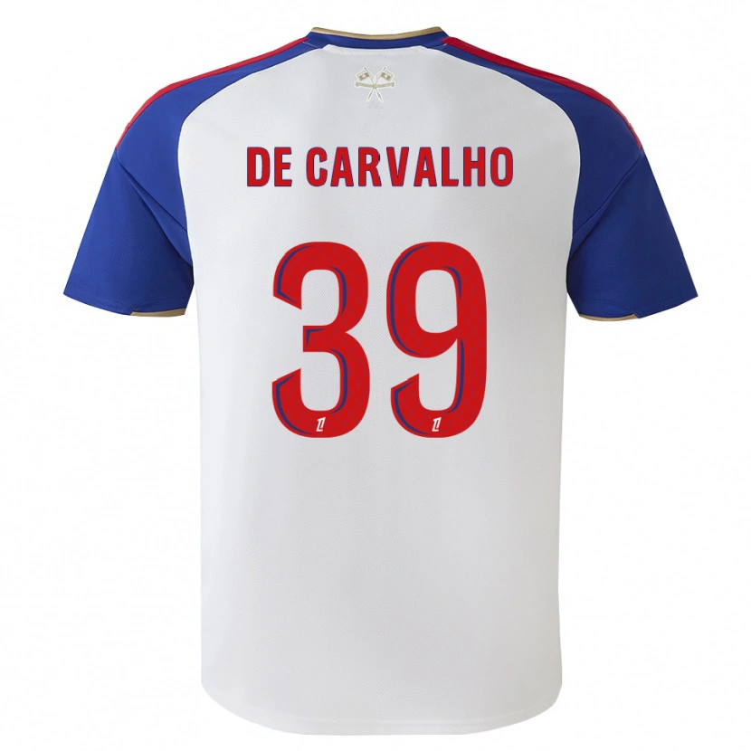 Danxen Homem Camisola Mathys De Carvalho #39 Azul Real Vermelho Branco Principal 2026/27 Camisa