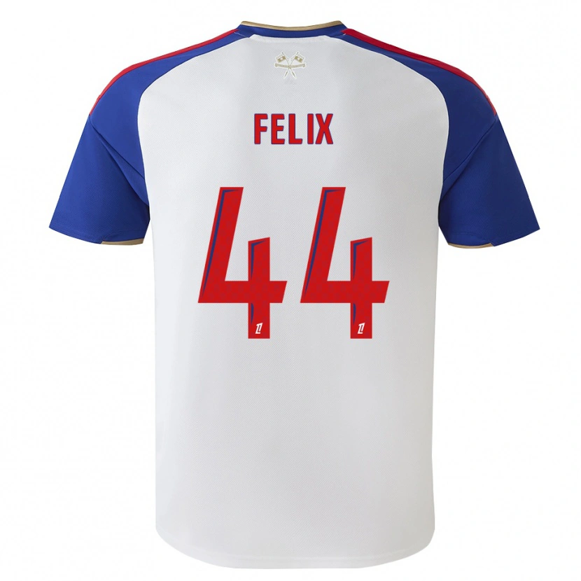 Danxen Homem Camisola Marley Felix #44 Azul Real Vermelho Branco Principal 2026/27 Camisa