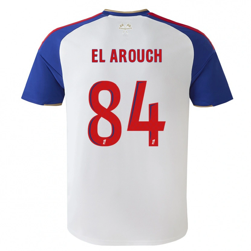 Danxen Homem Camisola Mohamed El Arouch #84 Azul Real Vermelho Branco Principal 2026/27 Camisa