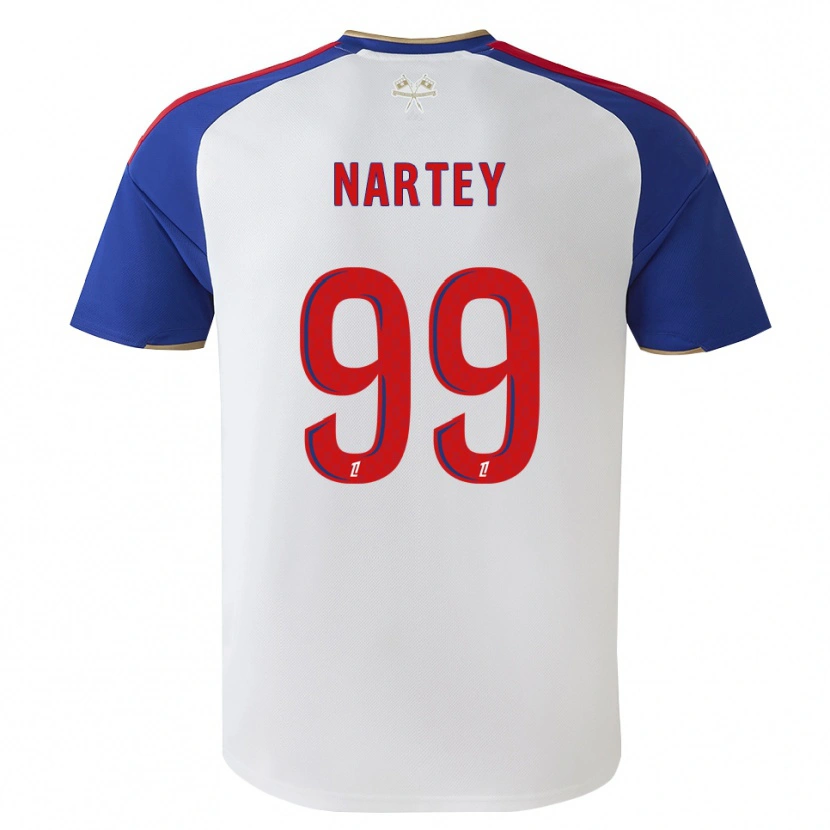 Danxen Homem Camisola Noah Nartey #99 Azul Real Vermelho Branco Principal 2026/27 Camisa