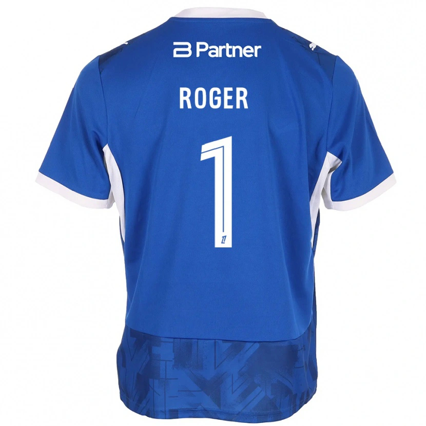 Danxen Homem Camisola Ethan Roger #1 Azul Médio Branco Principal 2026/27 Camisa