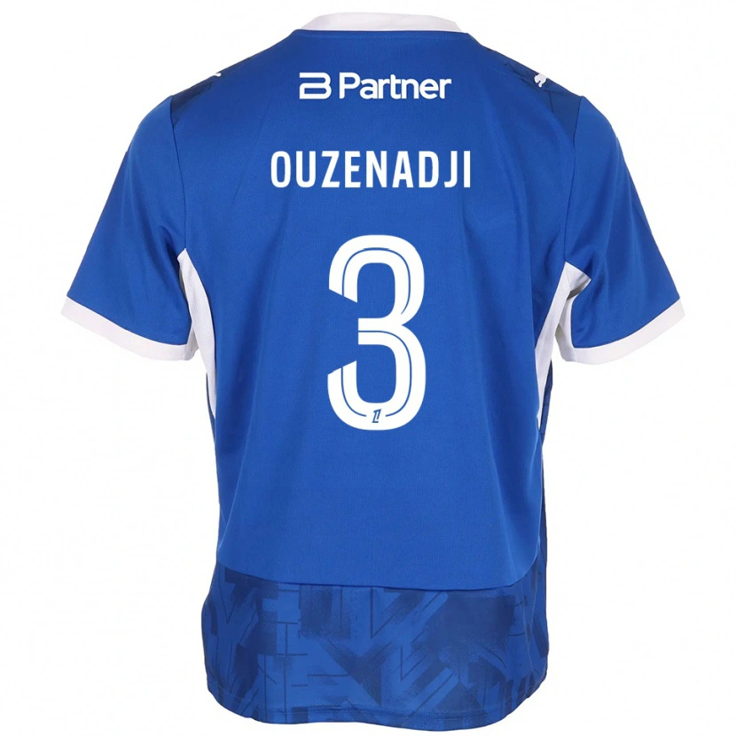 Danxen Homem Camisola Anis Ouzenadji #3 Azul Médio Branco Principal 2026/27 Camisa